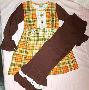NWT 2x Girls Boutique Outfit Sets (Size XL / 5-6)